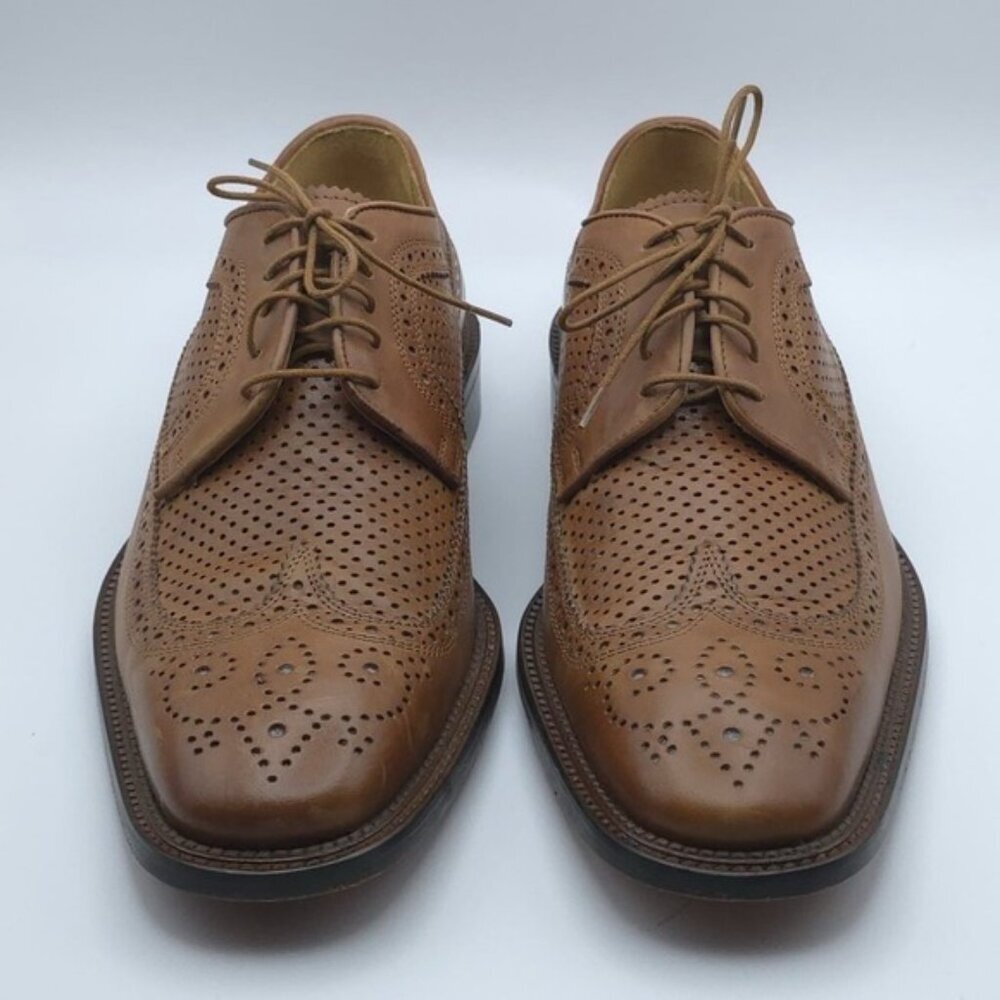 MERCANTI FIORENTINI Men's Shoes‎ 8.5M LEATHER Oxford Lace Up ITALY🇮🇹MADE 5729